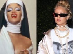 Rihanna zapozowała w przebraniu WYDEKOLTOWANEJ zakonnicy. Okładka oburzyła katolików: 
