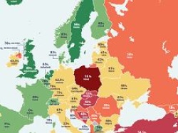 Polska na końcu rankingu w dostępie do aborcji. Czerwona plama w środku Europy