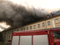 Gorzów Wielkopolski. Pożar dachu uczelni wyższej