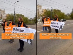 Dwa mosty w Warszawie zablokowane. Kim są aktywiści z Ostatniego Pokolenia?