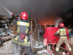 Pożar w Moskwie. Ogień w zakładzie zbrojeniowym