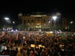 Działo się w czwartek w nocy. Protesty w Gruzji. 