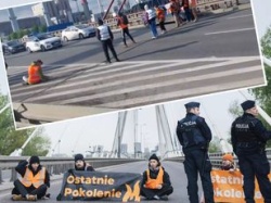 Ekolodzy zablokowali most w Warszawie. Emocje sięgnęły zenitu