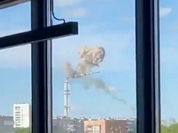 Wojna w Ukrainie. W wyniku rosyjskiego ataku w Charkowie runęła wieża telewizyjna