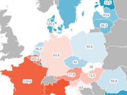 Mapa zadłużenia Europy. Polska wchodzi na złą drogę