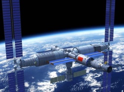 Chińska stacja Tiangong trafiona kosmicznym śmieciem