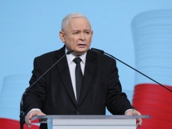 Jarosław Kaczyński przed wyborami do PE 2024. 