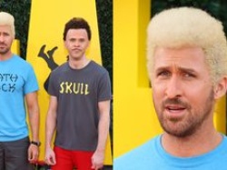 Ryan Gosling ZASZALAŁ ze stylizacją na czerwonym dywanie. Wyszło zabawnie i z dystansem? (ZDJĘCIA)