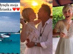 Edyta i Cezary Pazurowie odnowili przysięgę małżeńską. Tak wyglądał ich wielki dzień na Malediwach: 
