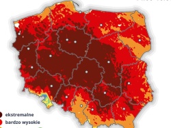 Cała Polska na czerwono. Ekstremalne zagrożenie pożarowe