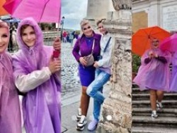 Katarzyna Skrzynecka eksploruje Rzym w mocnym makijażu i narzeka na pogodę: 