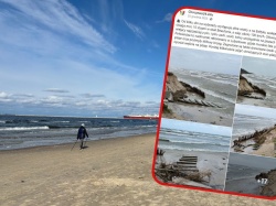 Ruszyła naprawa słynnej polskiej plaży. Nagrania z szalejącego sztormu obiegły całą Polskę