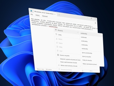 Notatnik w Windows 11 zyskał dwie przydatne funkcje. W końcu