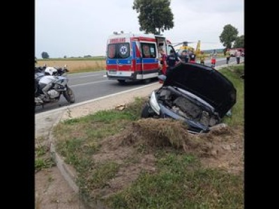 Tragiczny wypadek w Szczeglinie. Autem podróżowało dziecko