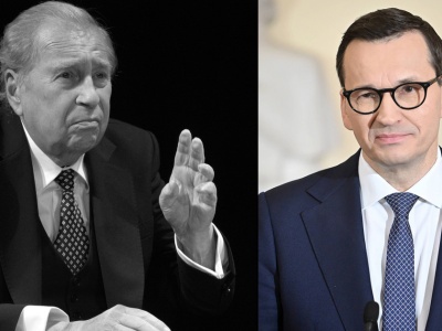 Morawiecki pożegnał Stuhra. Nie mógł się jednak powstrzymać. Internauci zniesmaczeni