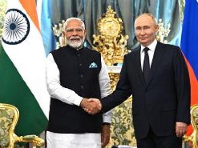 Narendra Modi u Putina w Moskwie. Otwarcie skrytykował wojnę