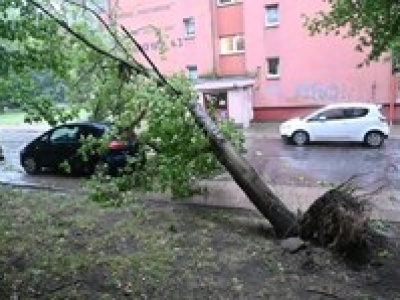 Nawałnice w Szczecinie. Kilkadziesiąt interwencji strażaków