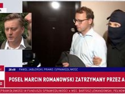 Tak zatrzymali Romanowskiego. Pełnomocnik mówi o 