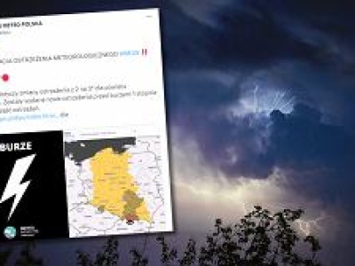 Burze i ulewne deszcze nad Polską. Trzy stopnie ostrzeżenia IMGW, także hydrologiczne