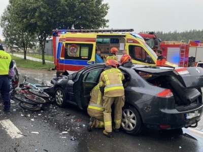 Była 12:04. Ranne 4 osoby, w tym dziecko, droga zablokowana