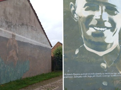 To miejsce nazywane jest „polskimi Termopilami”. Murale upamiętniają ważne wydarzenia