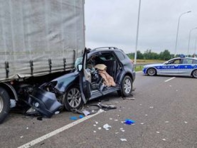 Koszmarny wypadek. Nie zauważył ciężarówki