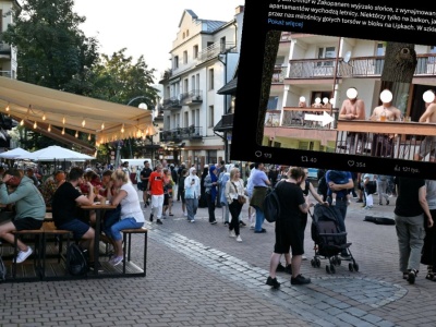 Afera o turystów pijących na balkonach w Zakopanem. 