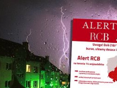 Alert RCB dla 14 województw. 