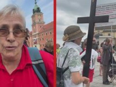 Protest w obronie lekcji religii w szkołach. 