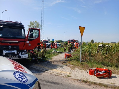 Wypadek autobusu z dziećmi! Na miejscu śmigłowiec LPR