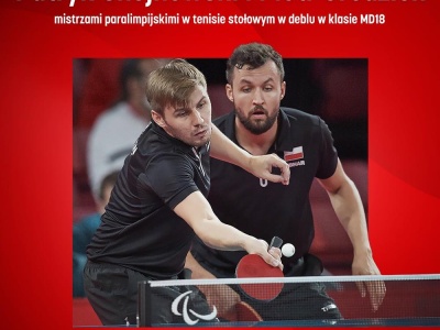 Igrzyska Paralimpijskie Paryż 2024. Patryk Chojnowski i Piotr Grudzień złotymi medalistami w tenisie stołowym