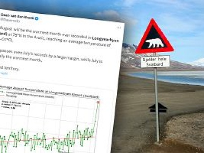 Jest bliżej bieguna niż jakiekolwiek miasto. Upał w Longyearbyen właśnie wyszedł poza skalę