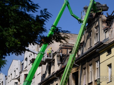 POZNAŃ: Rozbiórka kamienicy przy ul. Kraszewskiego [ZDJĘCIA, FILM]