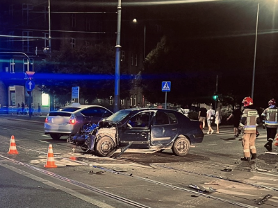 Policjant po służbie zatrzymał pijanego sprawcę kolizji w centrum Krakowa