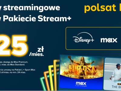 W Polsat Box pakiet Stream+ z Disney+ i Max jest dostępny w niższej cenie