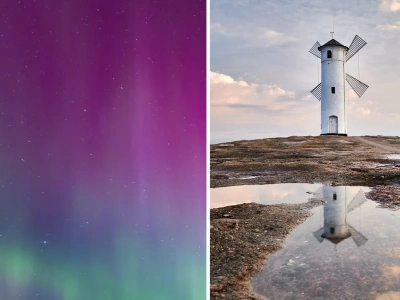 Niesamowity widok na polskim niebie. Magiczne zdjęcia niczym z Norwegii