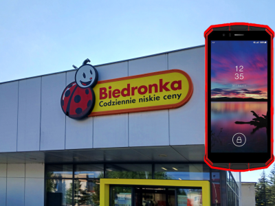 Pancerny smartfon przeceniony w Biedronce o kilkaset złotych. Wytrzyma niemal wszystko