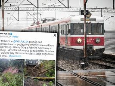 Fatalna pogoda paraliżuje kolej. Opóźnienia i zmiany ruchu pociągów