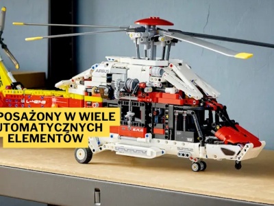 70 cm długości i ponad 2000 elementów - jak na taką wielkość i liczbę funkcji zestaw LEGO oferujący helikopter ratunkowy Airbus H175 jest wręcz zaskakująco tani