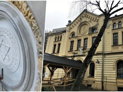 Trwa remont elewacji synagogi Nożyków. To jedyna czynna przedwojenna bożnica w stolicy