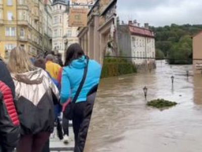 Nagranie z Kłodzka. Ratownicy musieli przeganiać ludzi