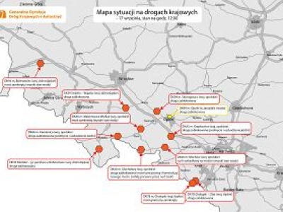 Powódź w Polsce. Raport drogowy - zamknięte drogi i mosty [WTOREK]