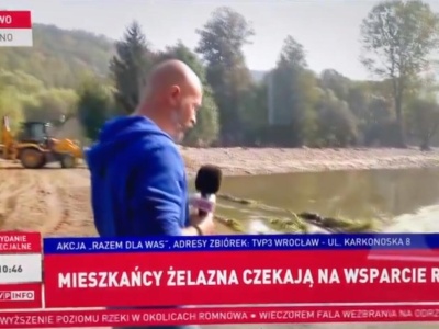 Widzowie chwytali się za głowy. Reporter złapał za zerwane kable energetyczne [FILM]