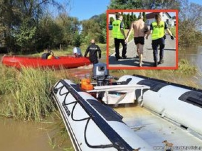 Uratowany, a potem zatrzymany. Desperacki skok do wody nie uchronił złodzieja