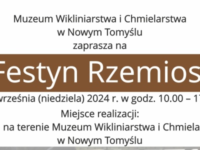 NOWY TOMYŚL: Festyn Rzemiosł [ZAPOWIEDŹ]