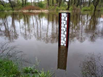 Warta i Odra w Kostrzynie nad Odrą z przekroczonym stanem alarmowym