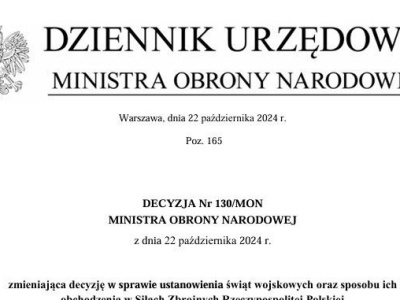 Minister zmienia datę corocznego Święta Marynarki Wojennej [NEWS]