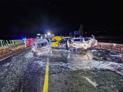 Karambol na S7. Śledczy wracają na miejsce tragedii