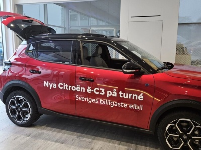 Nowy Citroën ë-C3 – najtańszy samochód elektryczny w Szwecji