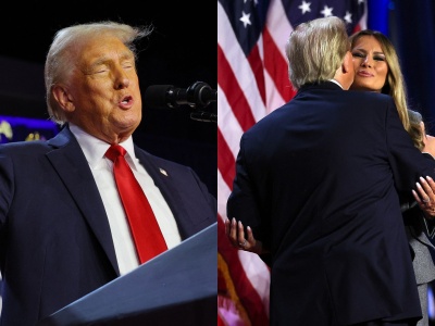 Melania obok Donalda Trumpa podczas przemówienia. Jak wyglądała?